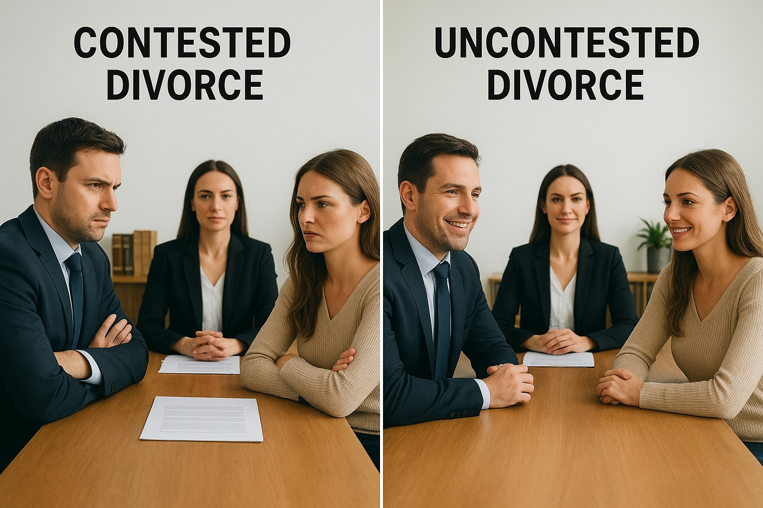 Contested and Uncontested Divorce